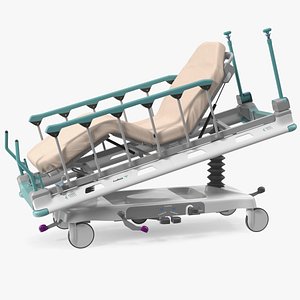 3D Emergency Stretcher Trolley