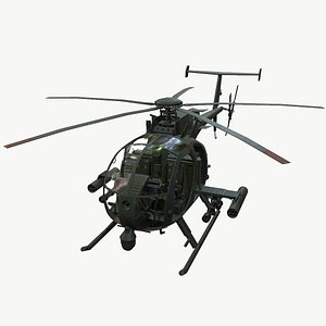 3D AH-6 Little bird model