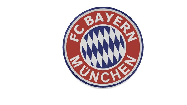 FC Bayern München Wall Logo 3D model