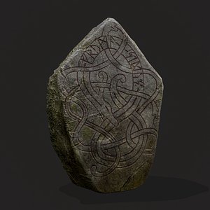 Medieval Viking Rock Decoration model