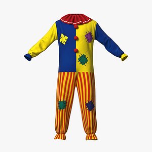 motley clown suit model