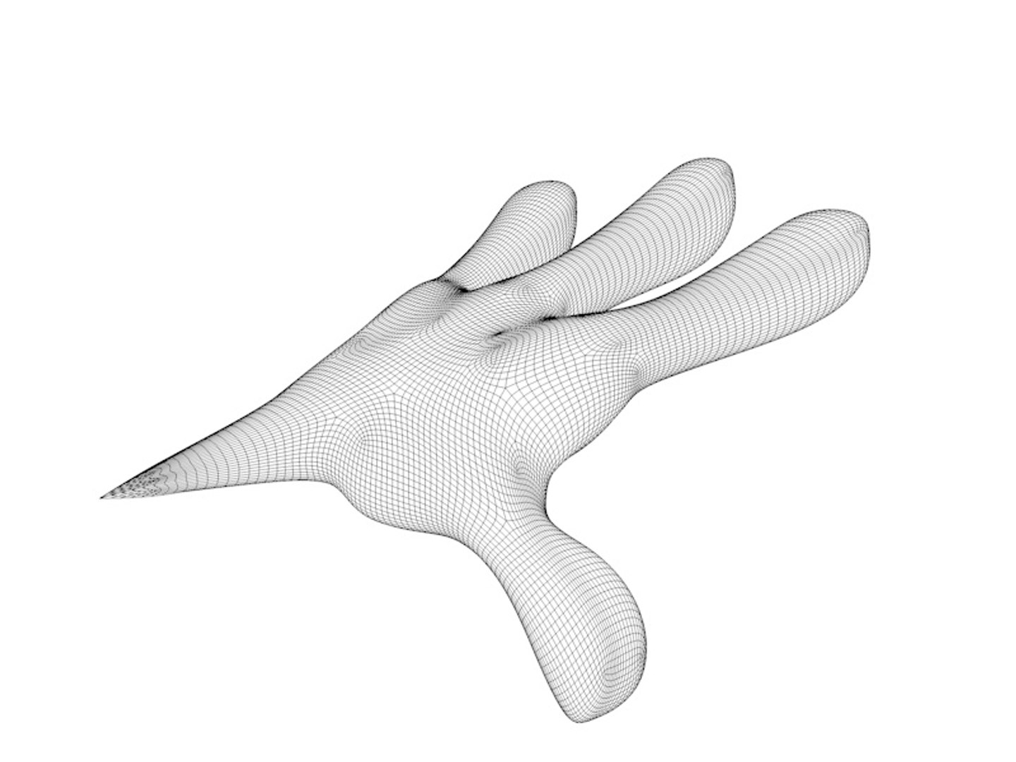 3d Cartoon Hand Model