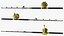 Carretel de pesca EatMyTackle 80 largura 2 velocidades Bue Marlin vara de torneio manipulada