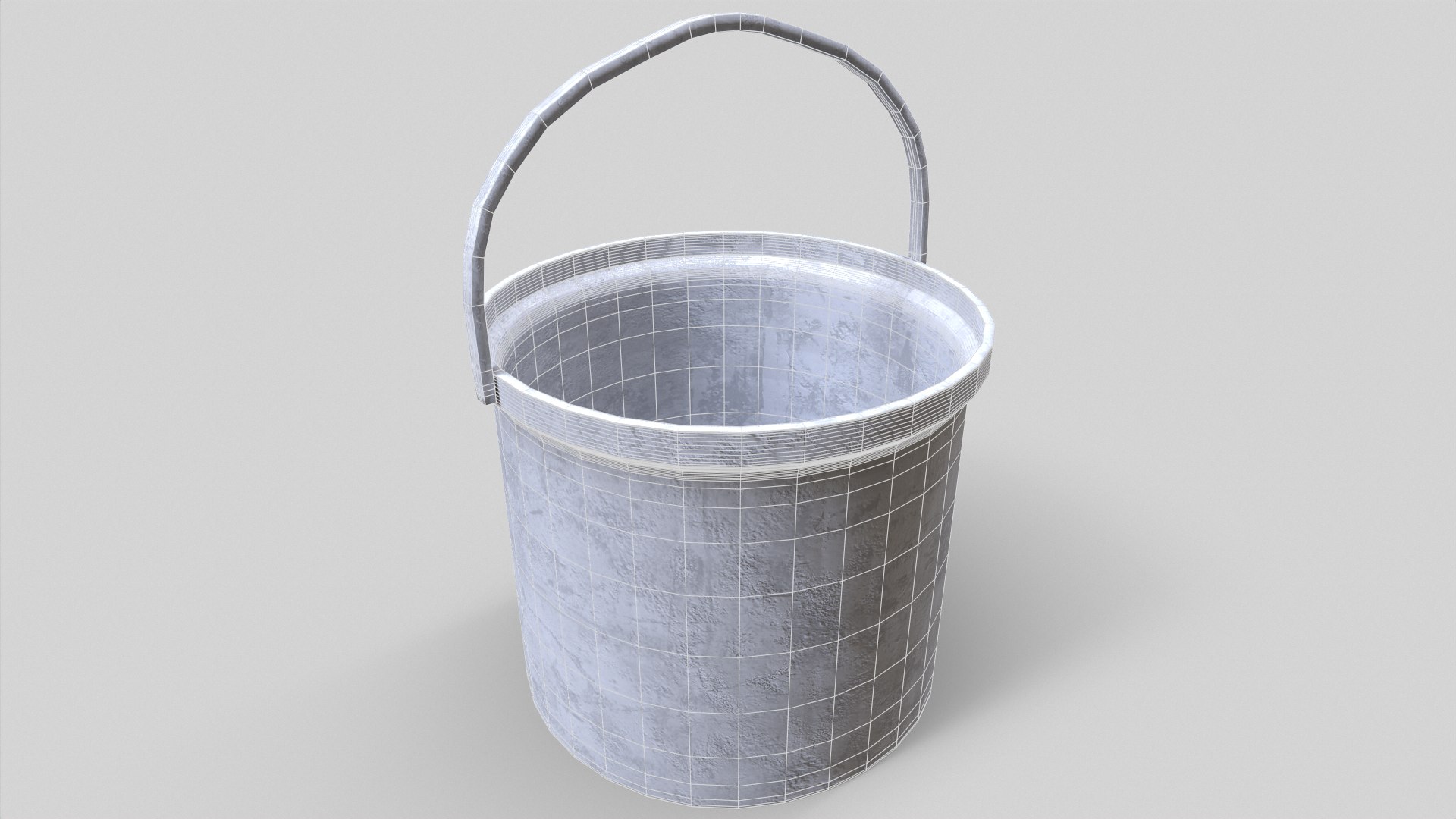 Old Paint Bucket Game Ready 3D Model TurboSquid 1875705