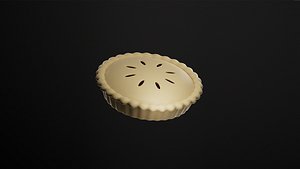 3D model Cartoon Baked Pie