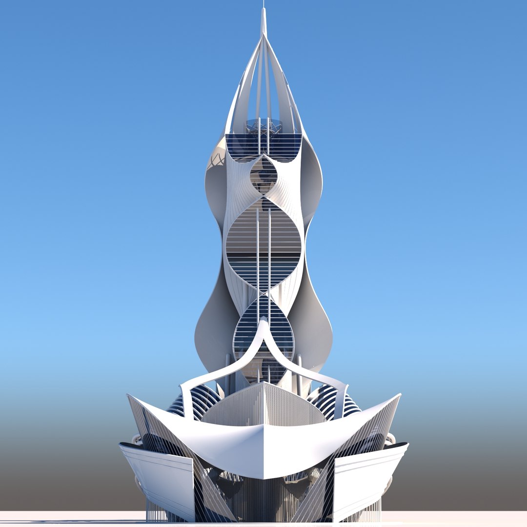 3D Model Futuristic Architectural - TurboSquid 1281319