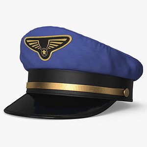 3d pilot hat model