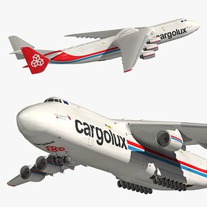 Antonov An225 Cargolux 3D model