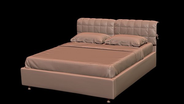 3D bed - TurboSquid 1333318