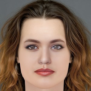 Ella Rumpf Head - No Hair - Low poly head for game