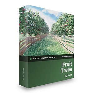 Fruit Trees 3D Models Collection  Volume 95