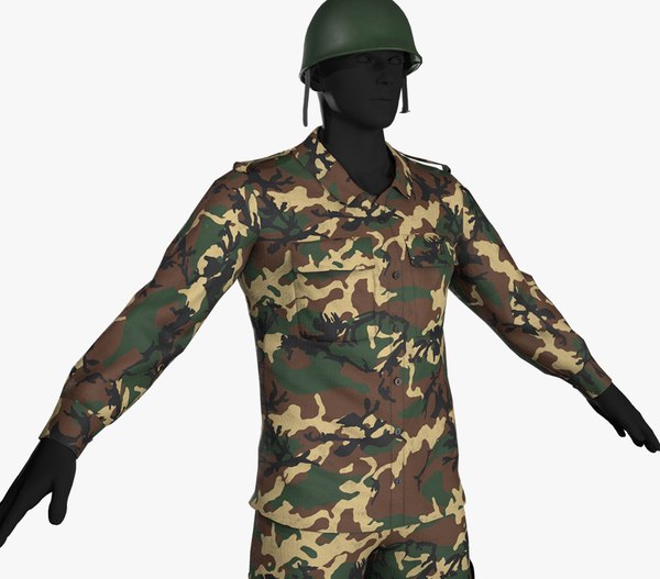modelo 3d 10 camuflaje del traje del ejército - TurboSquid 1522778