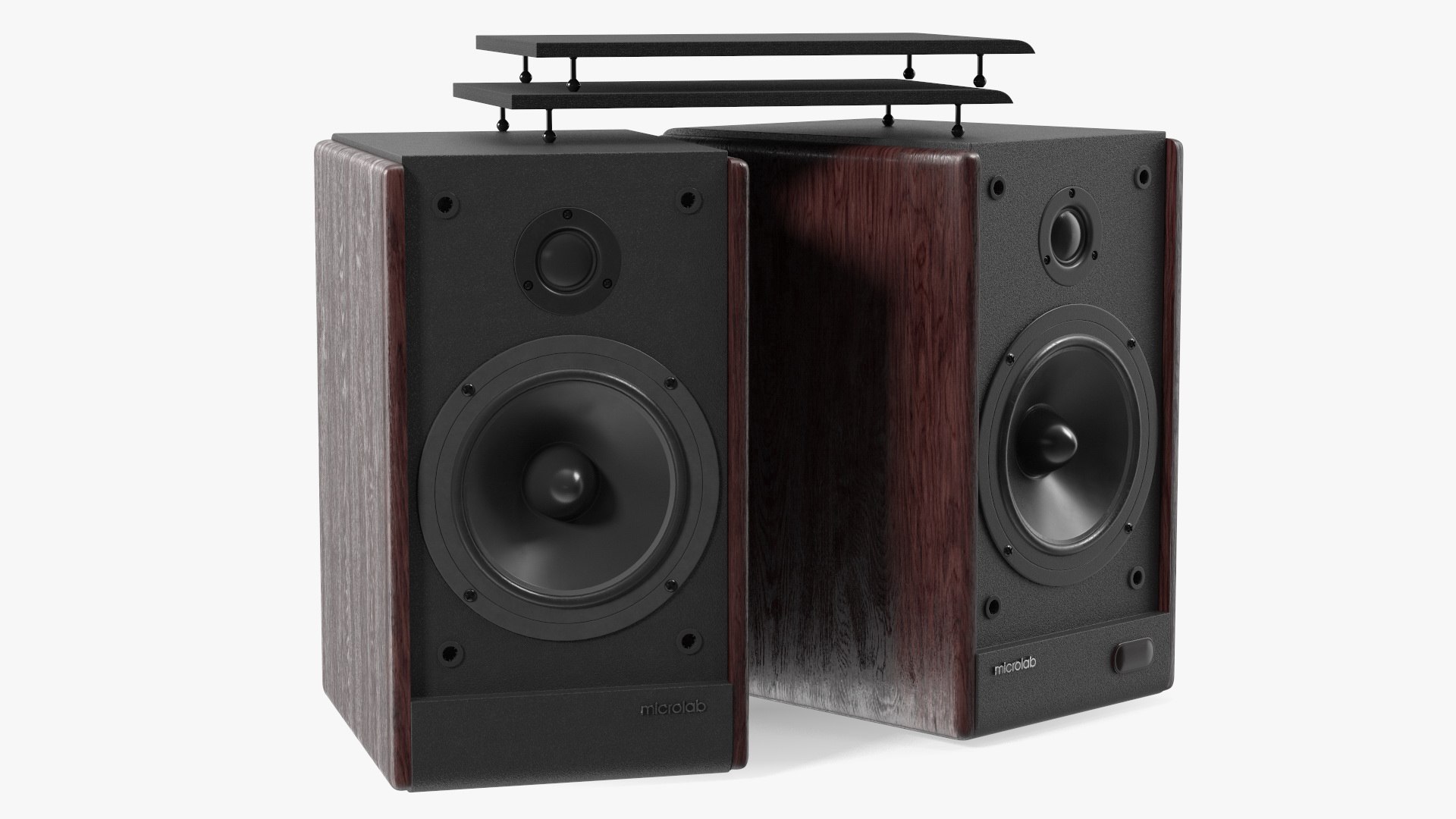 3D model Microlab Solo 6C Bookshelf Speakers - TurboSquid 2154673