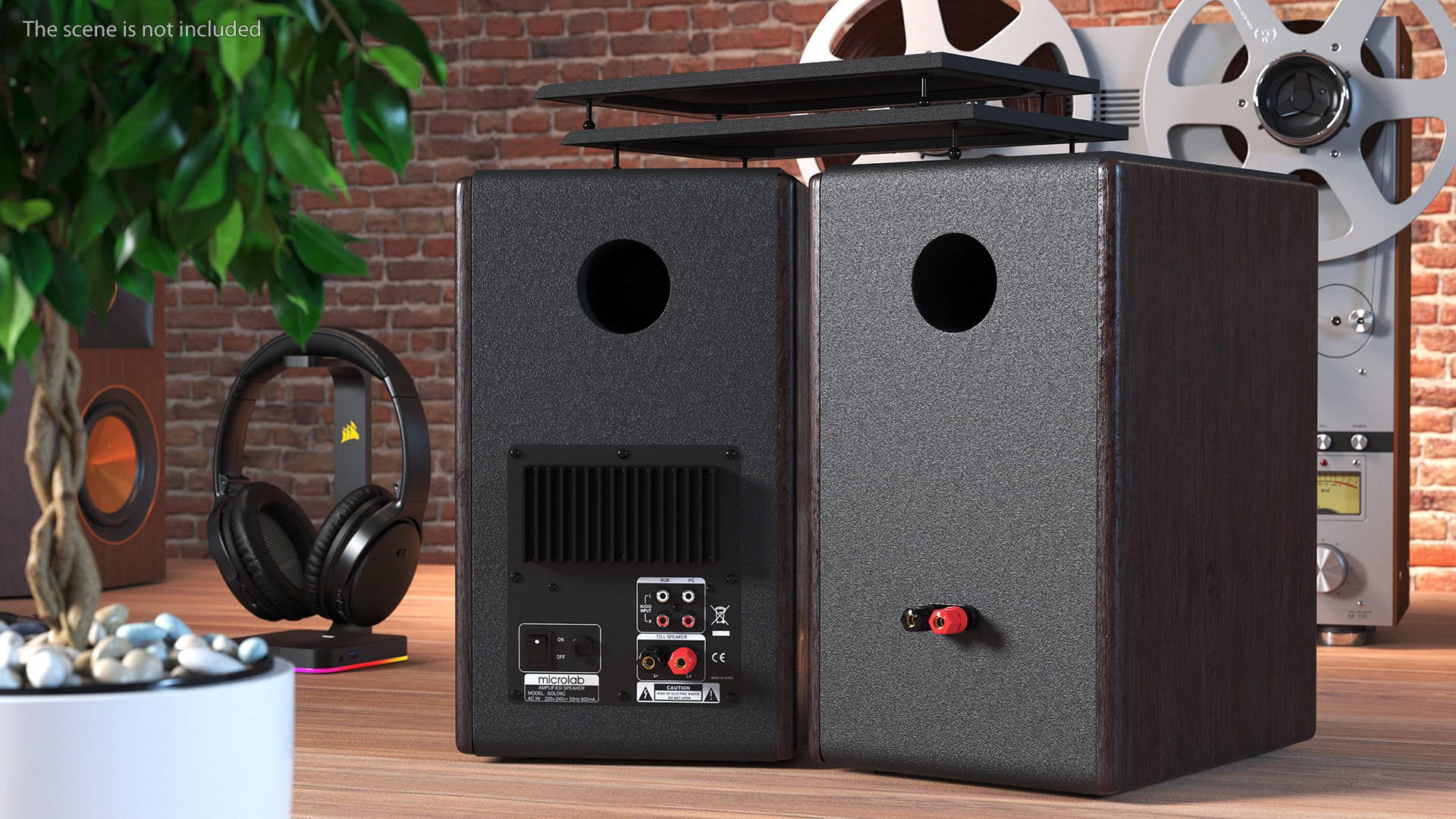 3D model Microlab Solo 6C Bookshelf Speakers - TurboSquid 2154673