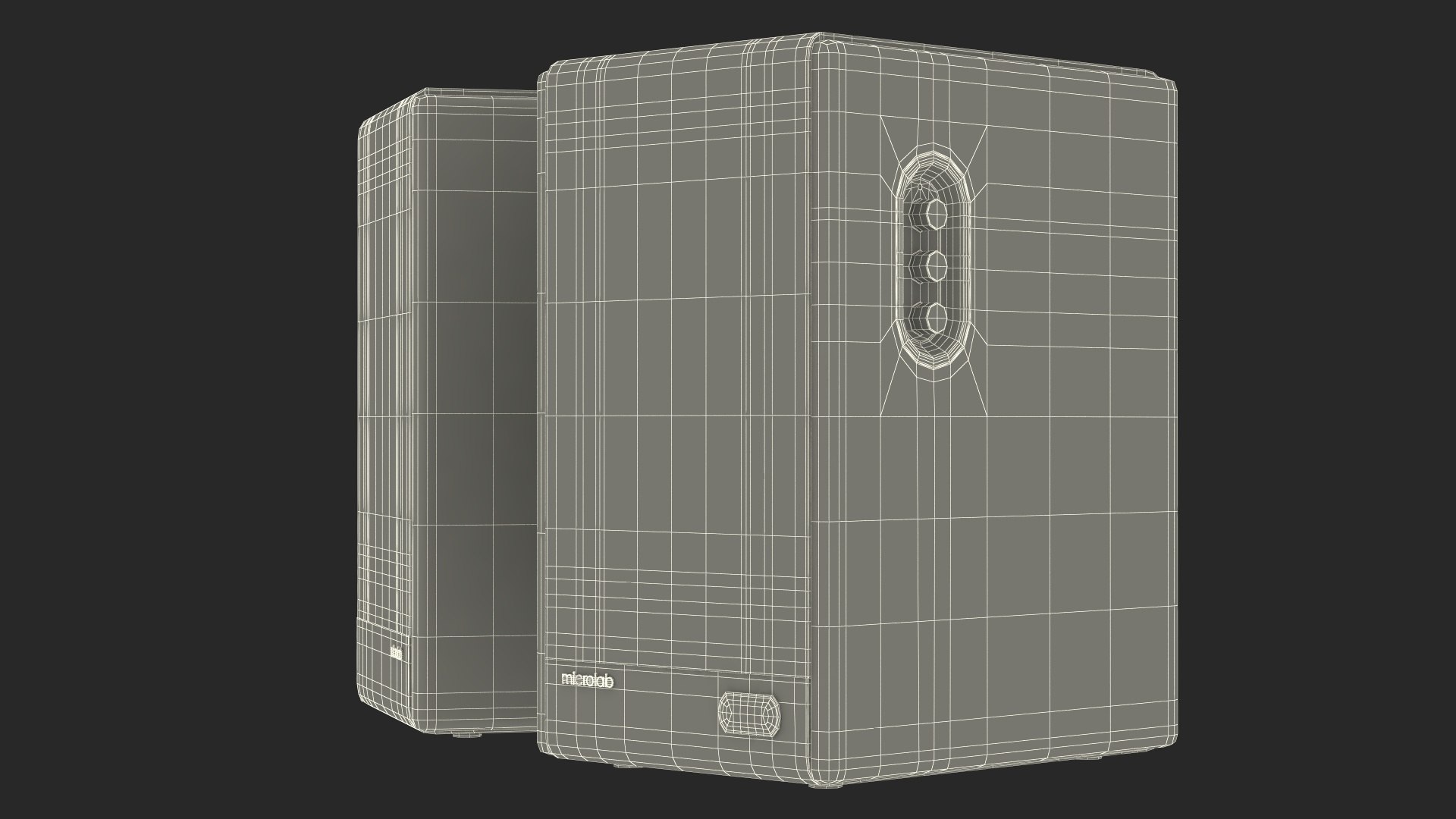 3D model Microlab Solo 6C Bookshelf Speakers - TurboSquid 2154673