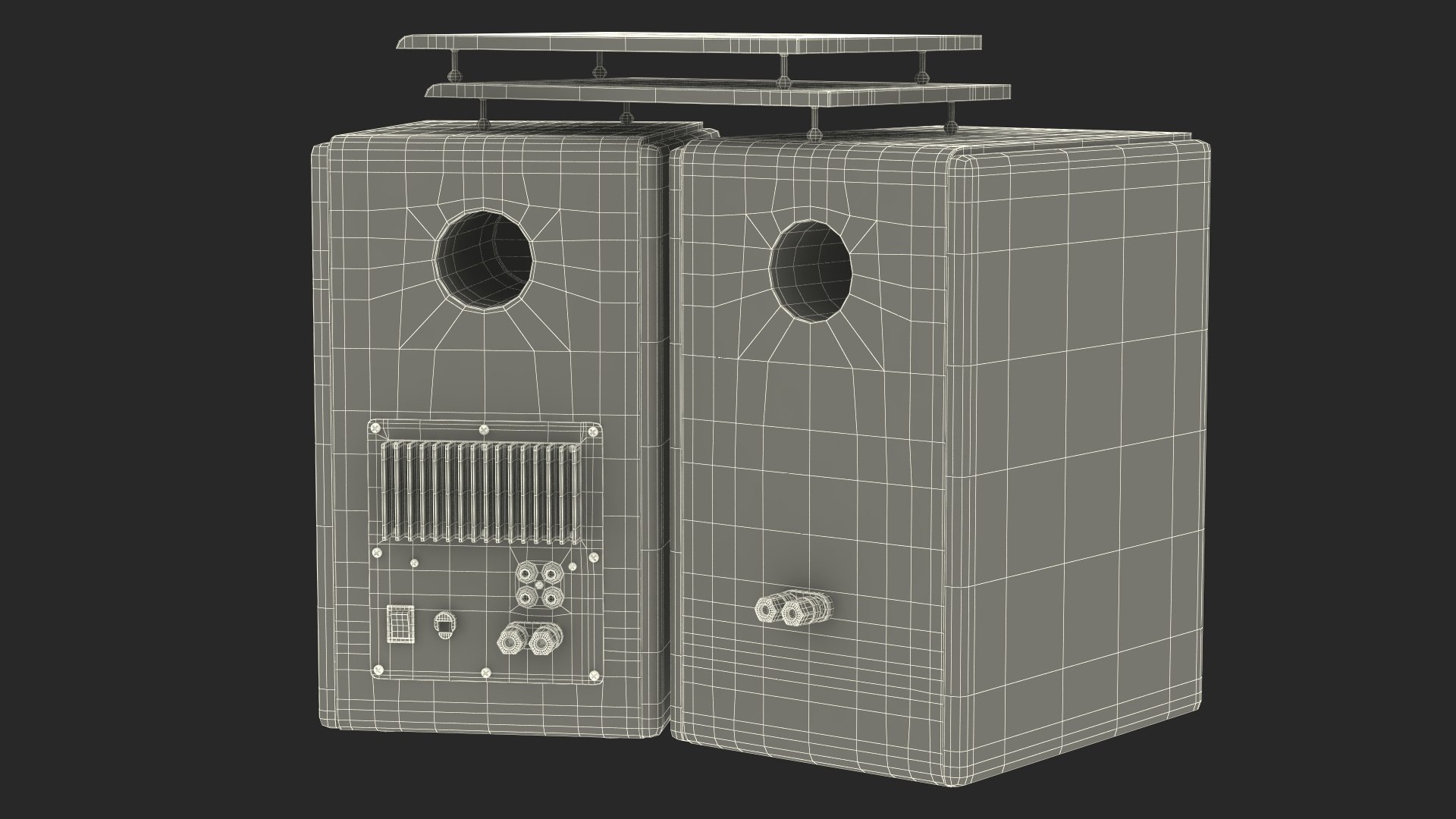 3D model Microlab Solo 6C Bookshelf Speakers - TurboSquid 2154673