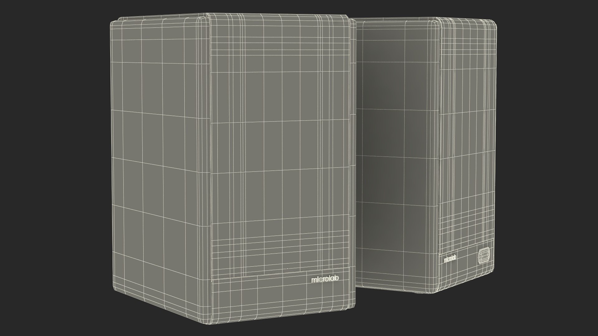 3D model Microlab Solo 6C Bookshelf Speakers - TurboSquid 2154673