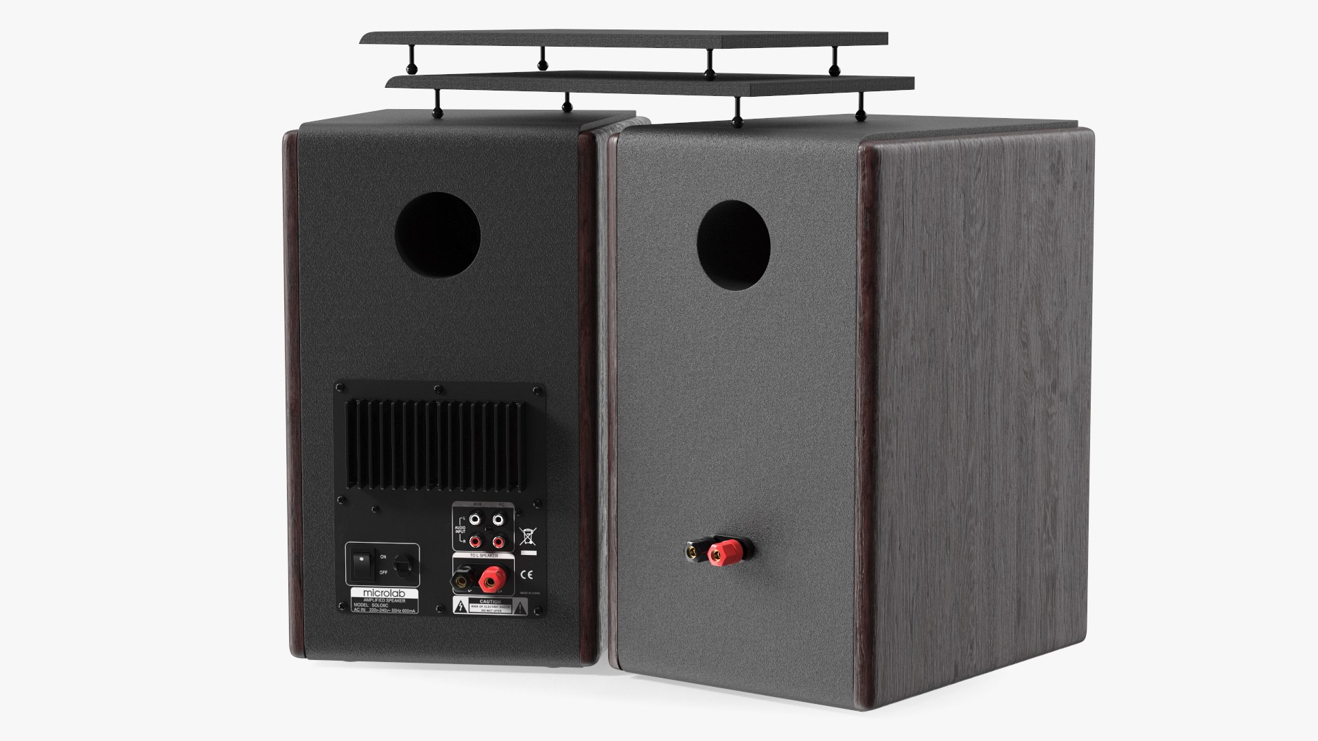 3D model Microlab Solo 6C Bookshelf Speakers - TurboSquid 2154673