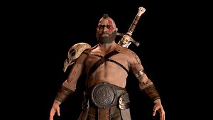 Barbarian Warrior PBR/ UE4