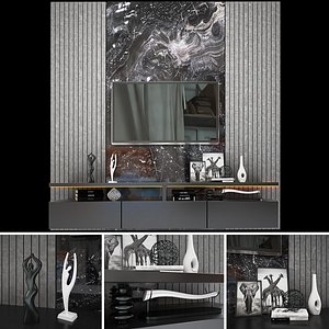 tv wall 3 3D model