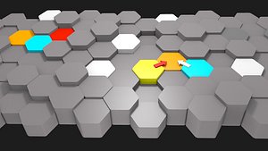hexagon process mapping 3D model