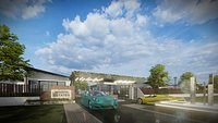 Modern Residential Estate and Clubhouse Model 3D model