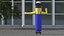 3D model Inflatable Barker Right Hand Animated