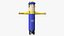3D model Inflatable Barker Right Hand Animated
