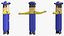 3D model Inflatable Barker Right Hand Animated