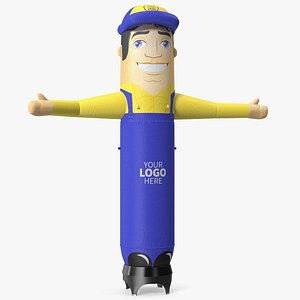 3D model Inflatable Barker Right Hand Animated