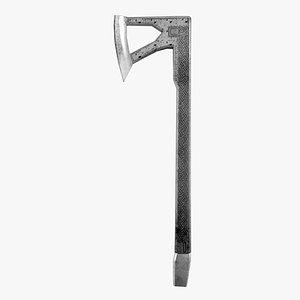 3d model dwarven battleaxe