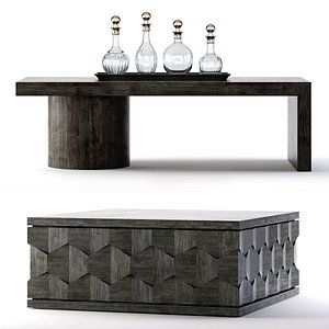 3D linea cocktail table model