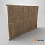3D model Weathered Bamboo Wall Panel