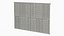 3D model Weathered Bamboo Wall Panel
