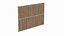3D model Weathered Bamboo Wall Panel