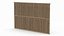 3D model Weathered Bamboo Wall Panel