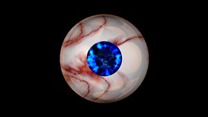 rigged eyeballs 3D model