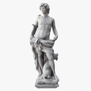 3D boy bow statue