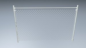 3d industrial fence model