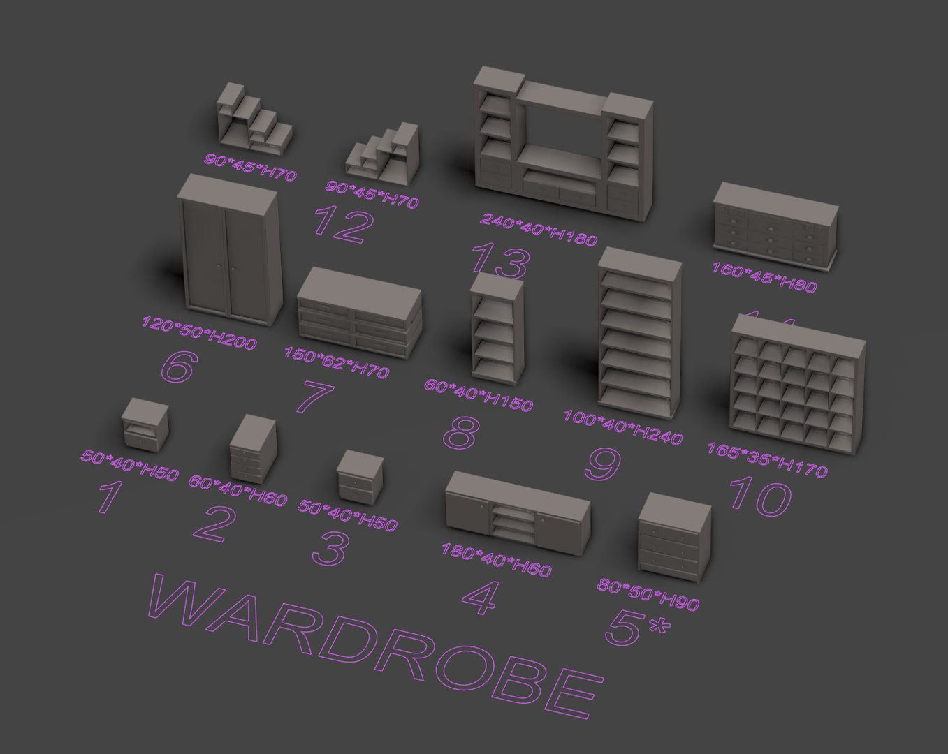 3D Interior Furniture 3D Models - 79 STL Pack for Dollhouse  Diorama Miniatures scale 1 50 https://p.turbosquid.com/ts-thumb/1Y/x7SjvT/t2/wardrobe/png/1785004858/1920x1080/fit_q87/c95500e6db074212ab1790c0964e9242d8e6780d/wardrobe.jpg
