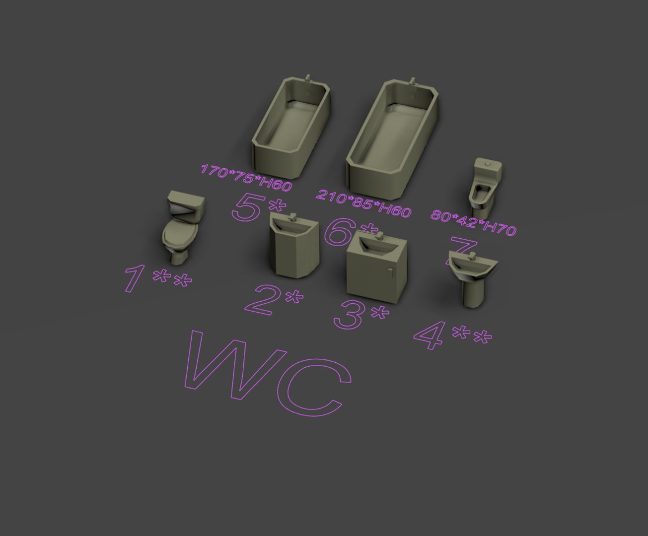3D Interior Furniture 3D Models - 79 STL Pack for Dollhouse  Diorama Miniatures scale 1 50 https://p.turbosquid.com/ts-thumb/1Y/x7SjvT/wn/wc/png/1785006723/1920x1080/fit_q87/7de27ef352c332c7de459776fc296f4ba1286ff4/wc.jpg