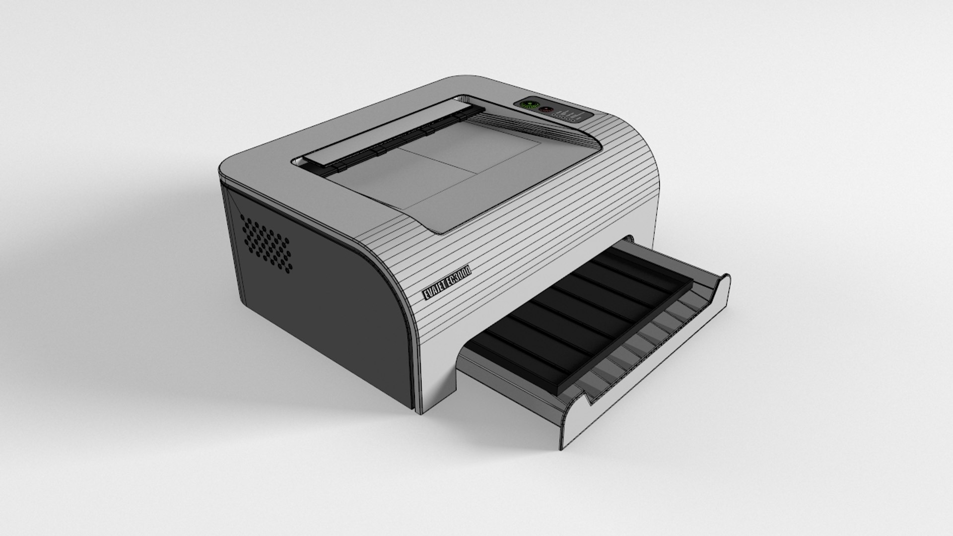 laser printer 3d model