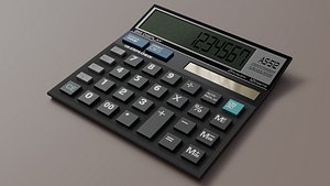 3D Digital Calculator Model