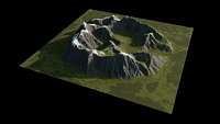 Ring-shaped mountainous terrain and landform