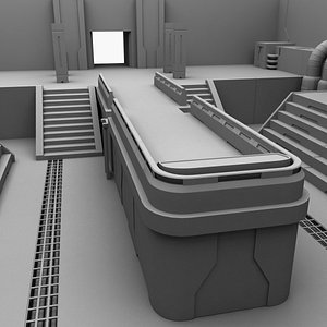 sci-fi interior 3d max