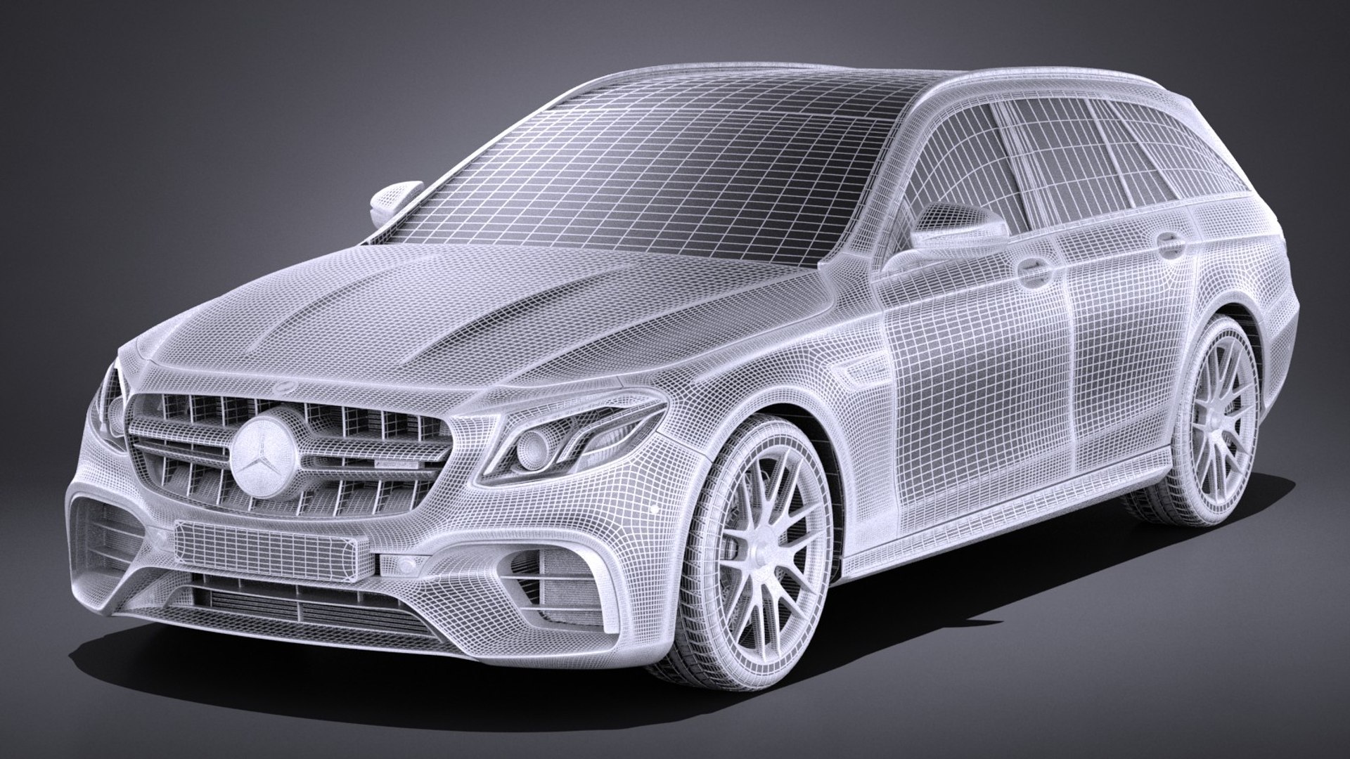 Mercedes E63 Amg 3d Model