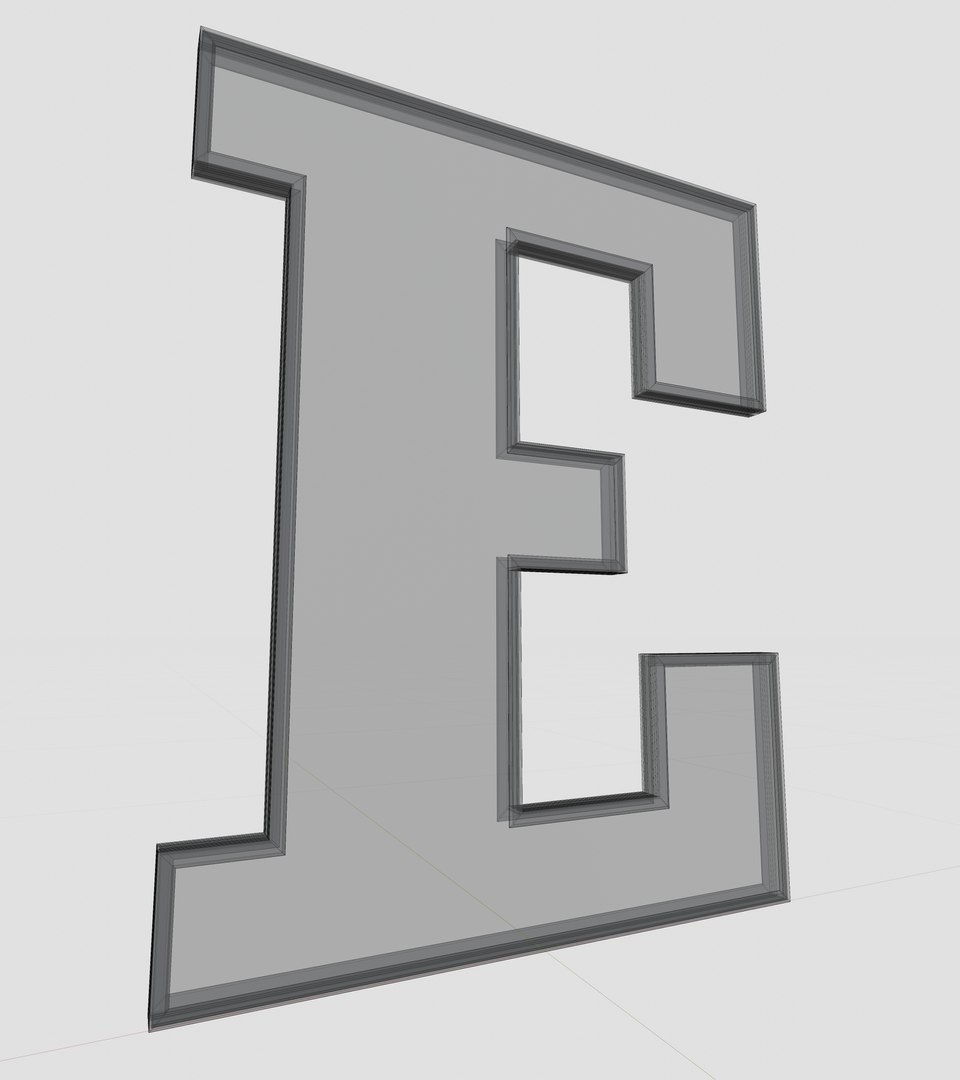 Solar Panel Letter - E Model - TurboSquid 2242048