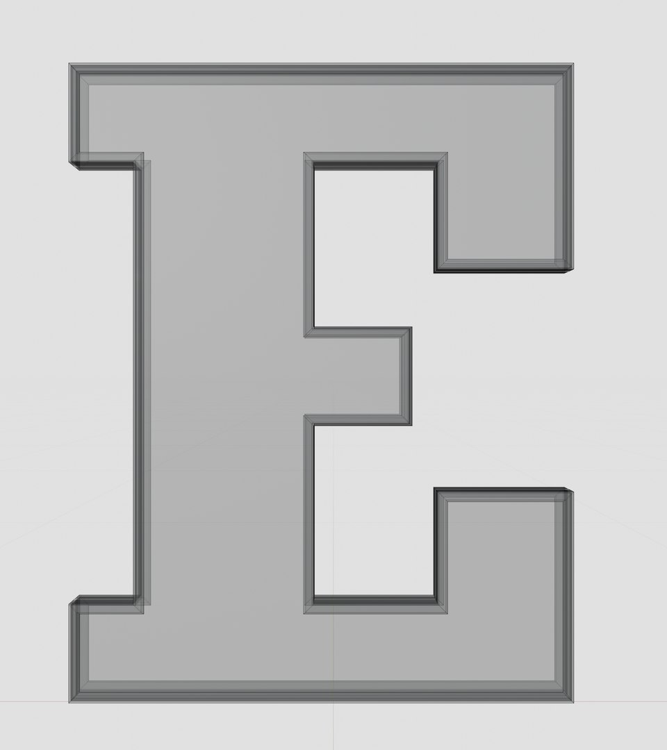 Solar Panel Letter - E Model - TurboSquid 2242048