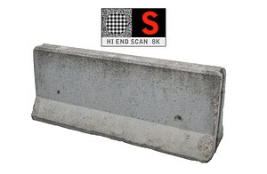 Concrete Barrier Scan 8K