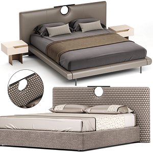 Bay Bed and Bay2 Bed By Cantori 3D model